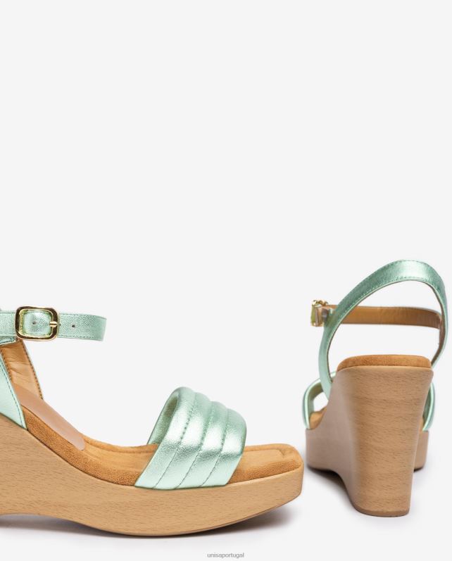 Unisa sandália bico quadrado mulheres 6V2Z6242 azul