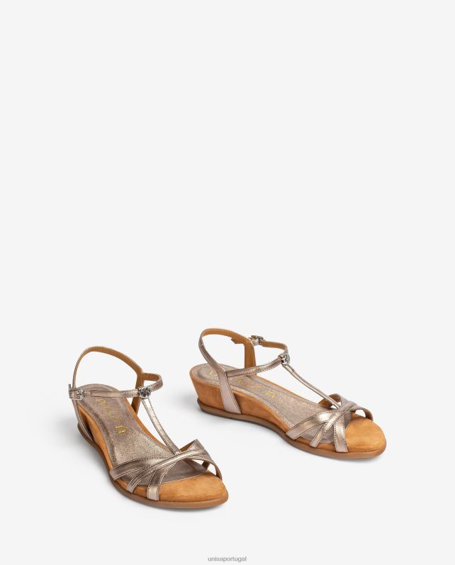 Unisa sandália de tiras com salto mulheres 6V2Z692 gracioso