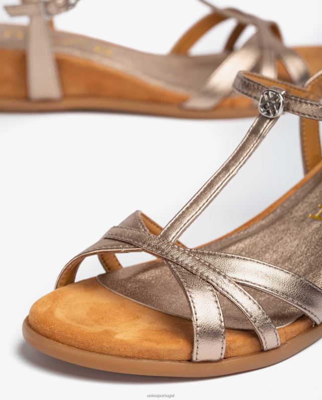 Unisa sandália de tiras com salto mulheres 6V2Z692 gracioso