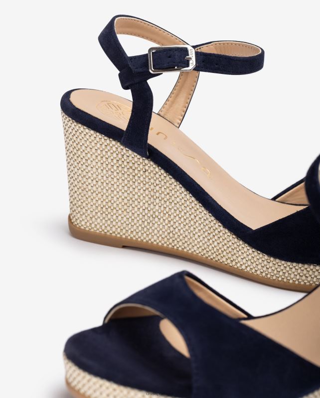 Unisa sandália salto plataforma ráfia mulheres 6V2Z6489 gracioso