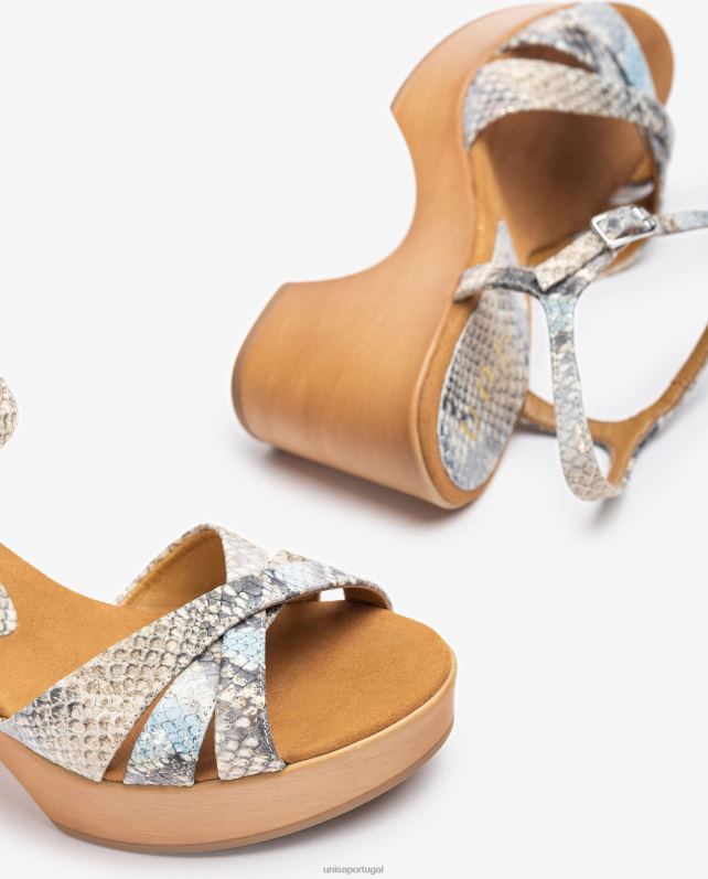 Unisa sandálias de bloco de patente mulheres 6V2Z6410 gracioso