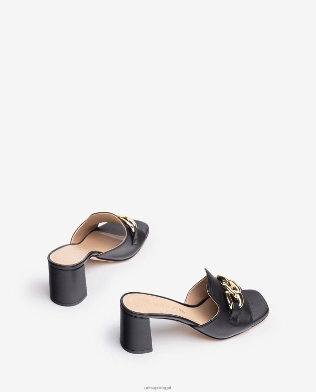 Unisa mula com corrente mulheres 6V2Z6187 preto