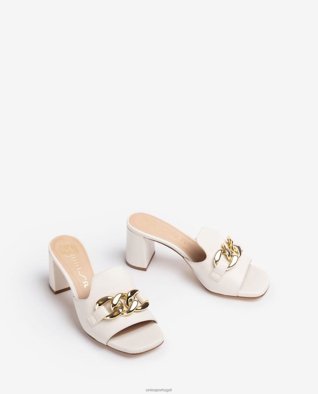 Unisa mula com corrente mulheres 6V2Z6188 branco