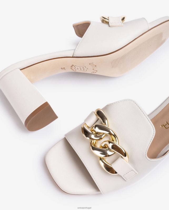 Unisa mula com corrente mulheres 6V2Z6188 branco