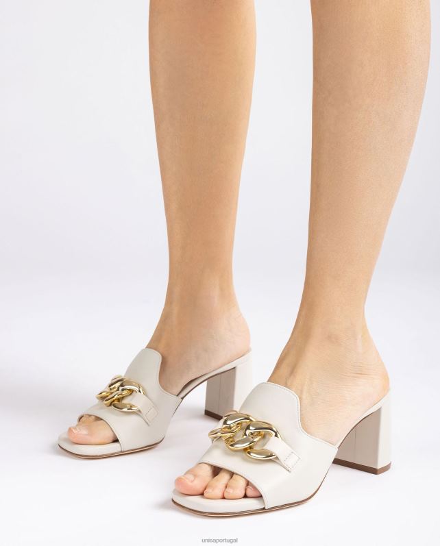 Unisa mula com corrente mulheres 6V2Z6188 branco