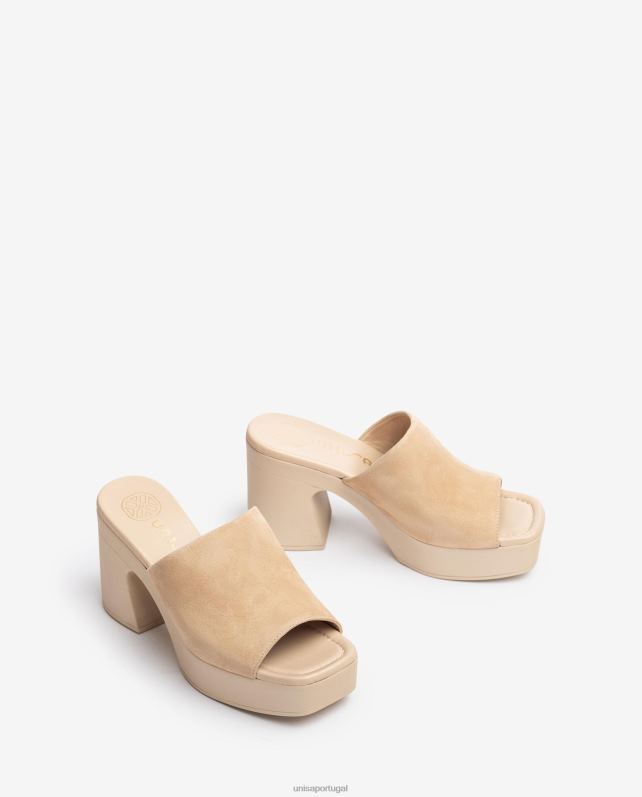 Unisa sandália biquíni larga com salto bloco mulheres 6V2Z6234 moda