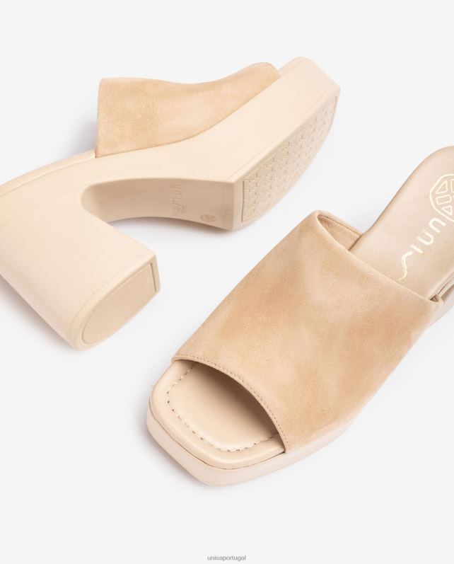 Unisa sandália biquíni larga com salto bloco mulheres 6V2Z6234 moda