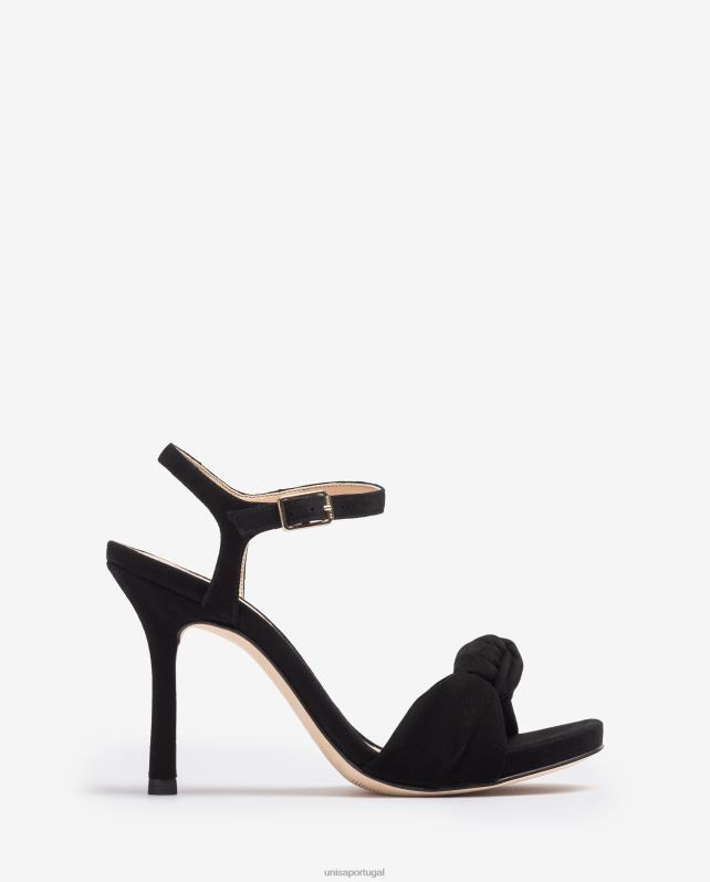 Unisa sandália camurça com nó mulheres 6V2Z6282 gracioso