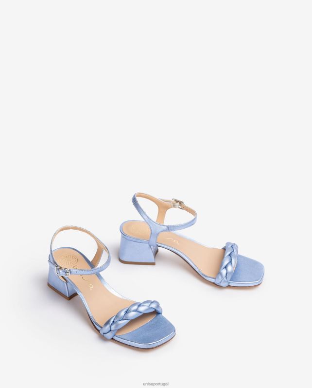 Unisa sandália com tira trançada mulheres 6V2Z6142 azul