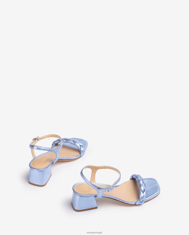 Unisa sandália com tira trançada mulheres 6V2Z6142 azul