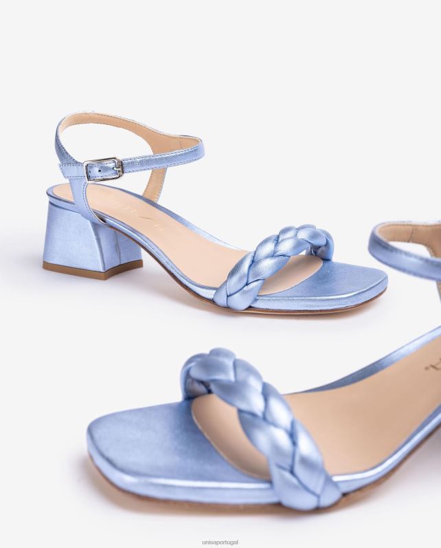 Unisa sandália com tira trançada mulheres 6V2Z6142 azul