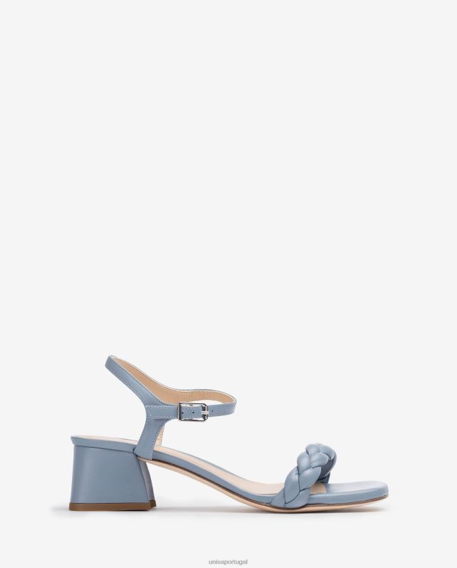 Unisa sandália com tira trançada mulheres 6V2Z6147 azul