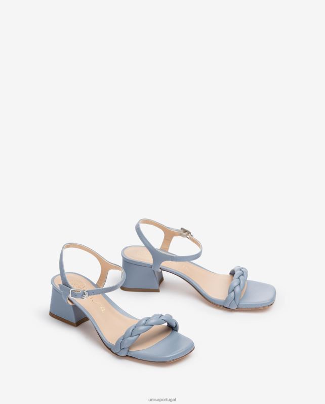 Unisa sandália com tira trançada mulheres 6V2Z6147 azul