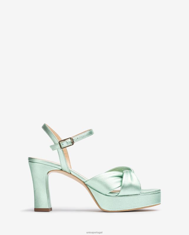 Unisa sandália com tiras cruzadas largas mulheres 6V2Z618 azul