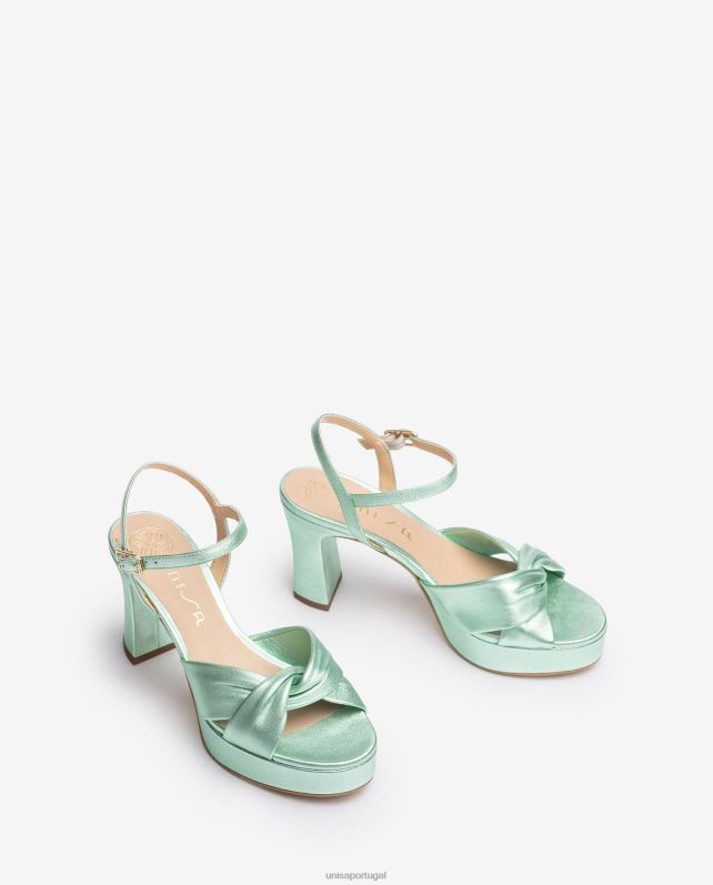 Unisa sandália com tiras cruzadas largas mulheres 6V2Z618 azul