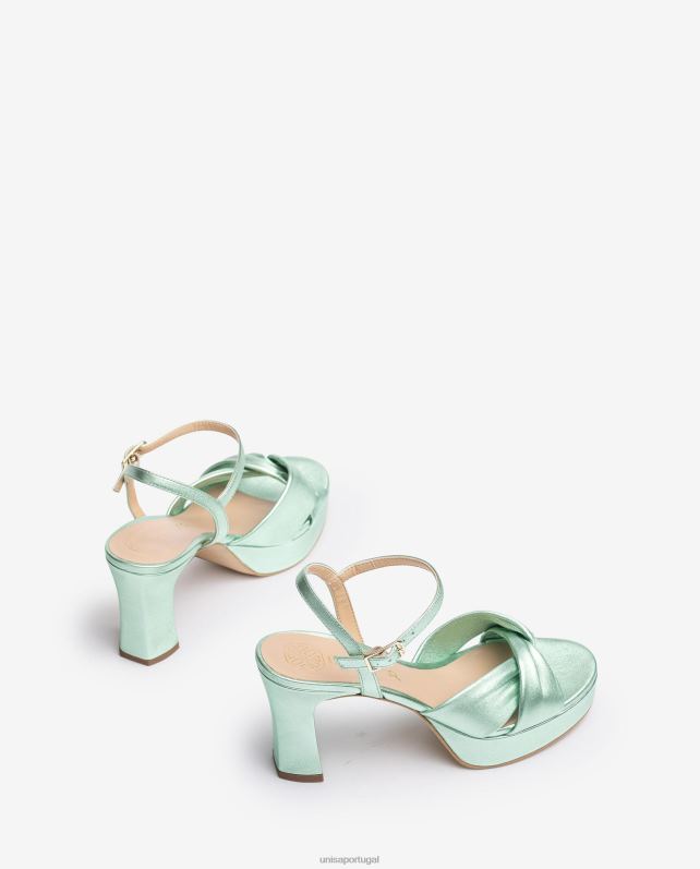 Unisa sandália com tiras cruzadas largas mulheres 6V2Z618 azul