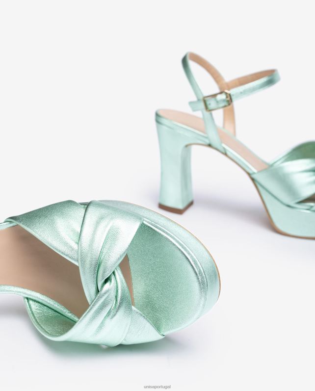 Unisa sandália com tiras cruzadas largas mulheres 6V2Z618 azul