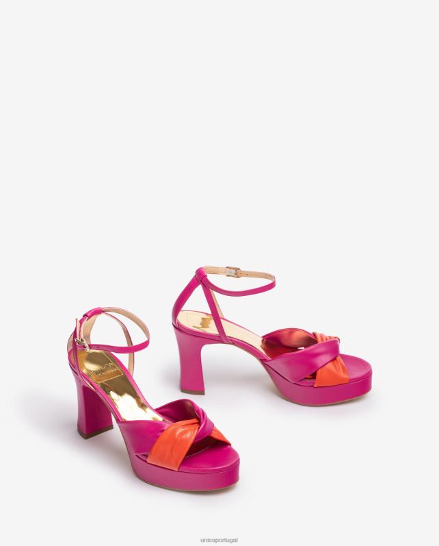 Unisa sandália com tiras cruzadas mulheres 6V2Z61316 gracioso