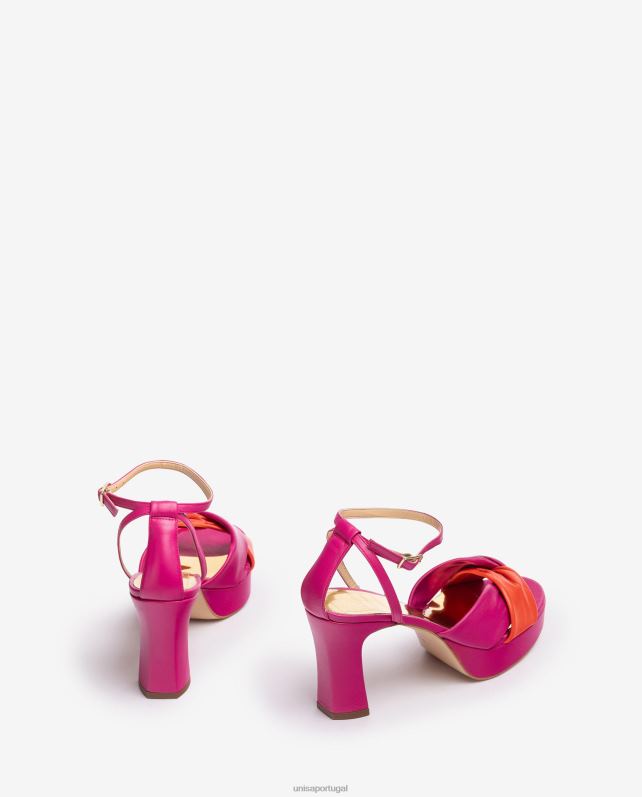 Unisa sandália com tiras cruzadas mulheres 6V2Z61316 gracioso