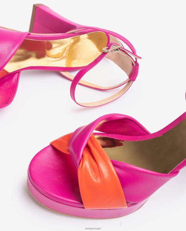 Unisa sandália com tiras cruzadas mulheres 6V2Z61316 gracioso