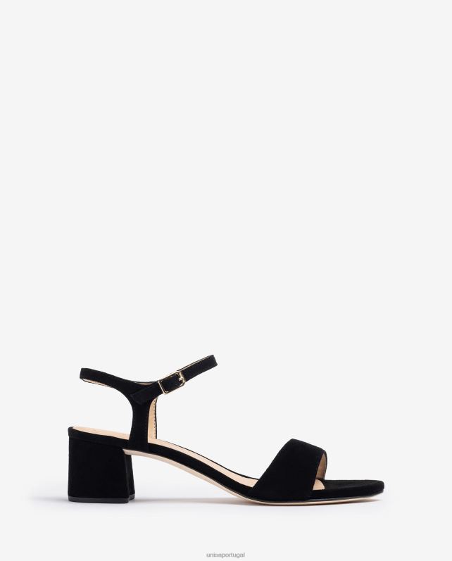 Unisa sandália de camurça com salto largo crianças 6V2Z6379 moda