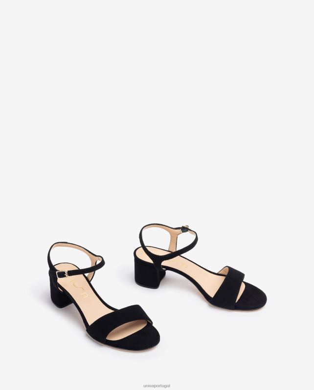 Unisa sandália de camurça com salto largo crianças 6V2Z6379 moda