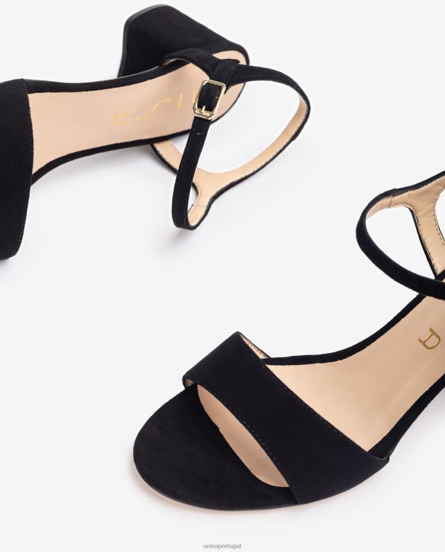 Unisa sandália de camurça com salto largo crianças 6V2Z6379 moda