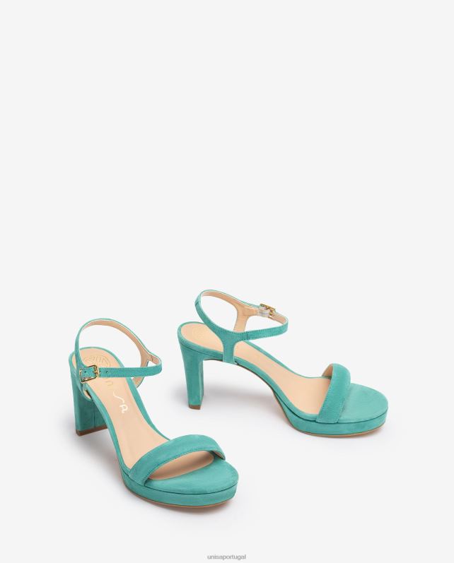 Unisa sandália de camurça mulheres 6V2Z6274 verde