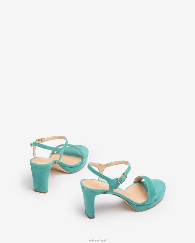 Unisa sandália de camurça mulheres 6V2Z6274 verde