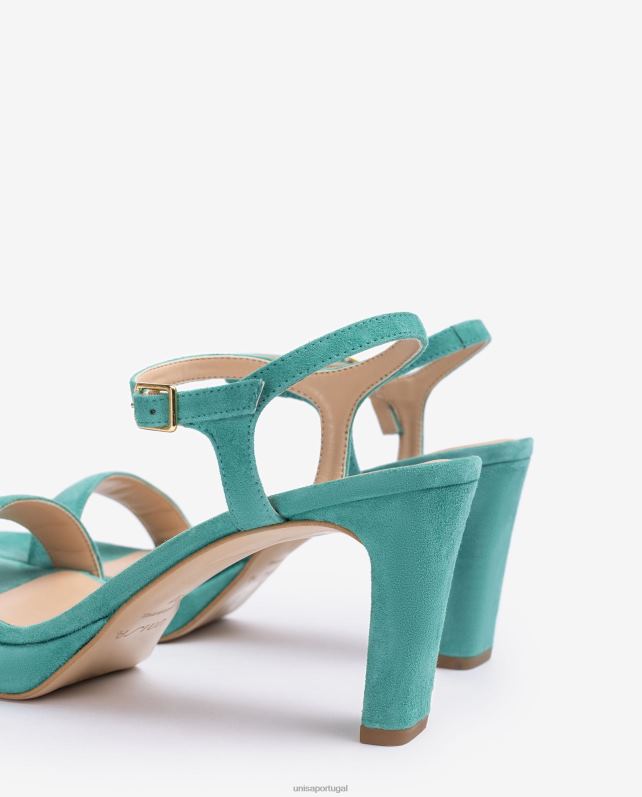 Unisa sandália de camurça mulheres 6V2Z6274 verde