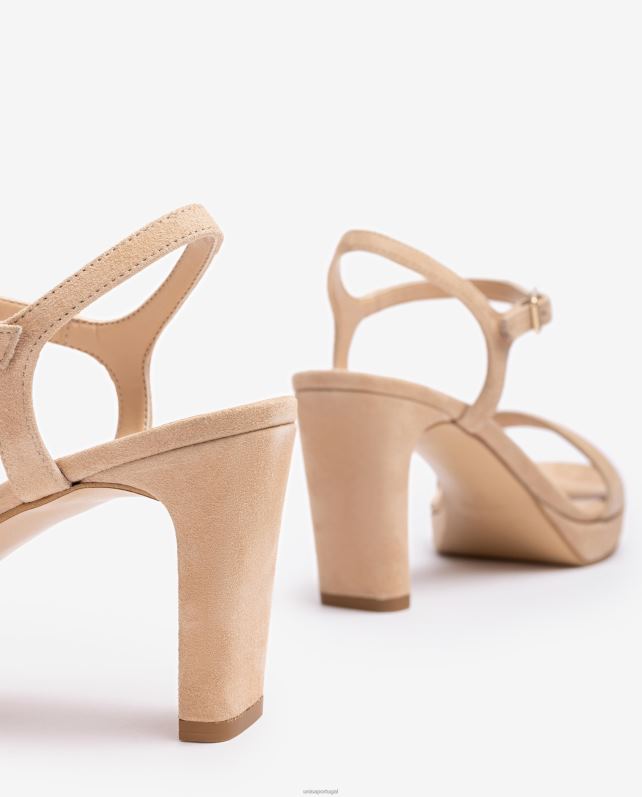 Unisa sandália de camurça mulheres 6V2Z6277 bege