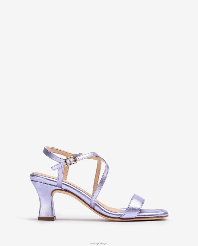 Unisa sandália dedo quadrado inteligente mulheres 6V2Z6179 lila