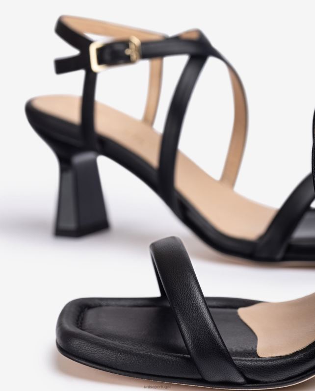 Unisa sandália salto geométrico mulheres 6V2Z6361 moda