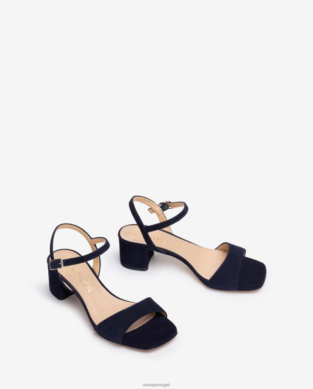 Unisa sandália salto largo mulheres 6V2Z6422 azul