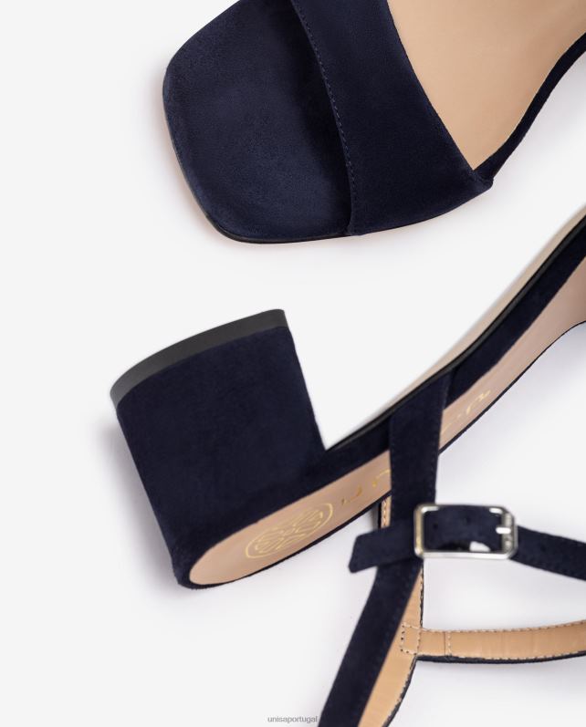 Unisa sandália salto largo mulheres 6V2Z6422 azul