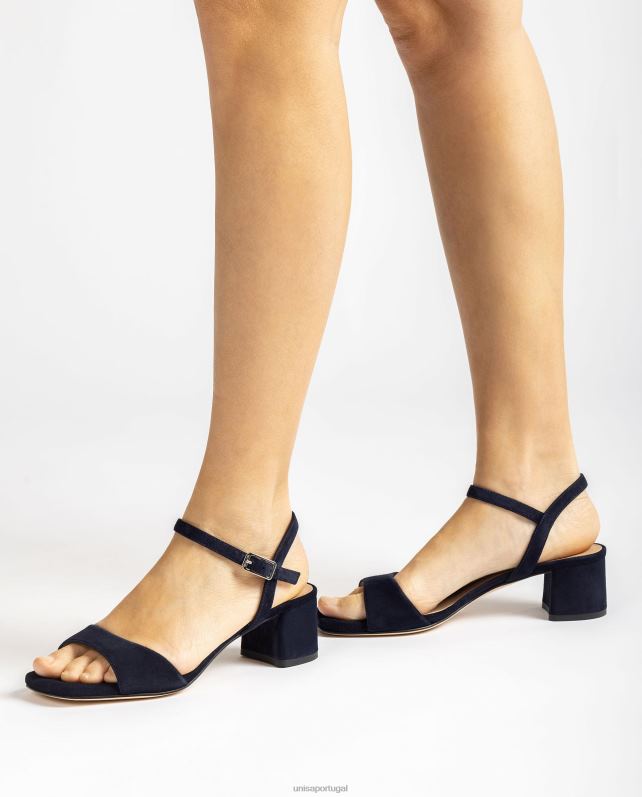 Unisa sandália salto largo mulheres 6V2Z6422 azul