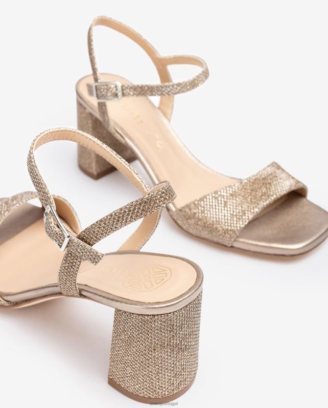 Unisa sandália sola quadrada mulheres 6V2Z6202 bronze