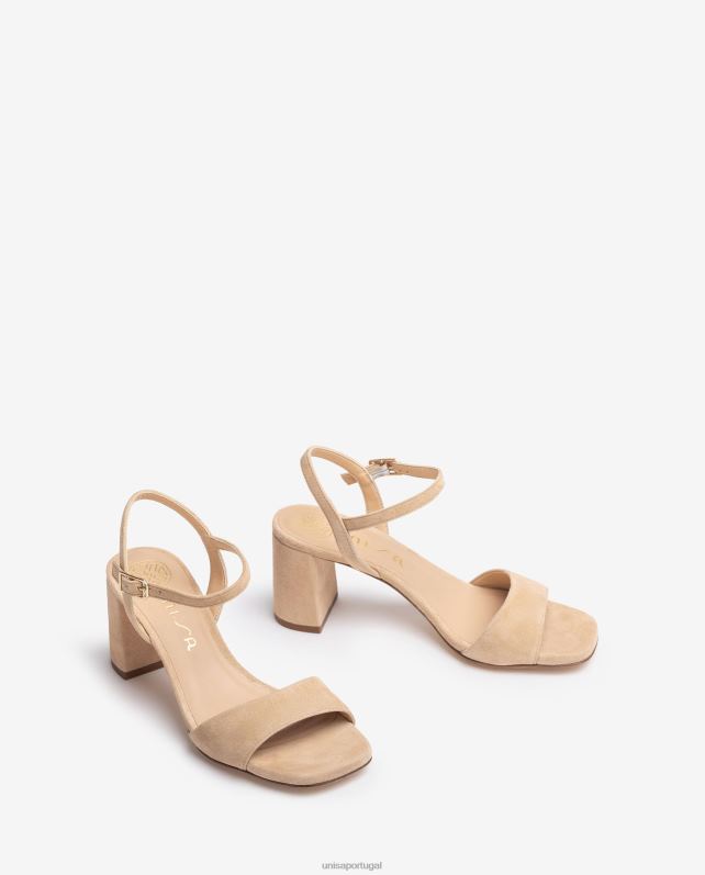 Unisa sandália sola quadrada mulheres 6V2Z635 bege