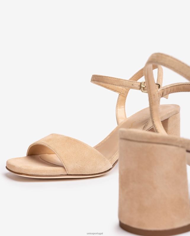 Unisa sandália sola quadrada mulheres 6V2Z635 bege