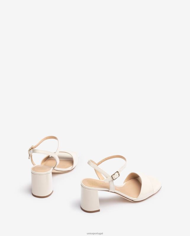 Unisa sandália sola quadrada mulheres 6V2Z636 branco