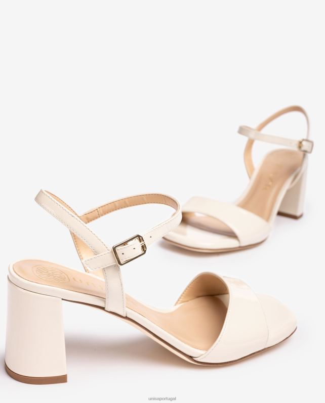 Unisa sandália sola quadrada mulheres 6V2Z636 branco