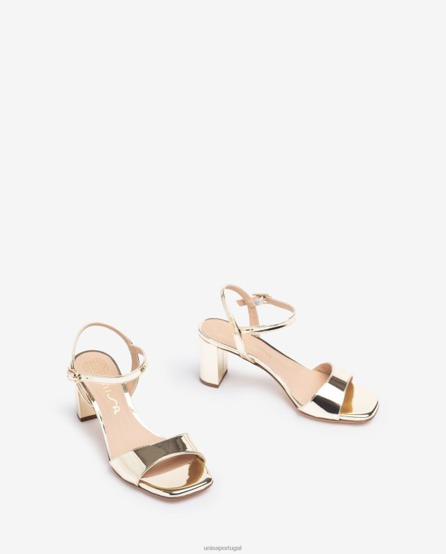 Unisa sandália sola quadrada mulheres 6V2Z6385 moda