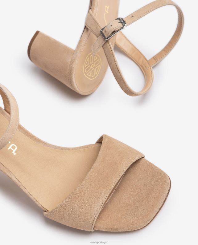Unisa sandália sola quadrada mulheres 6V2Z6417 bege