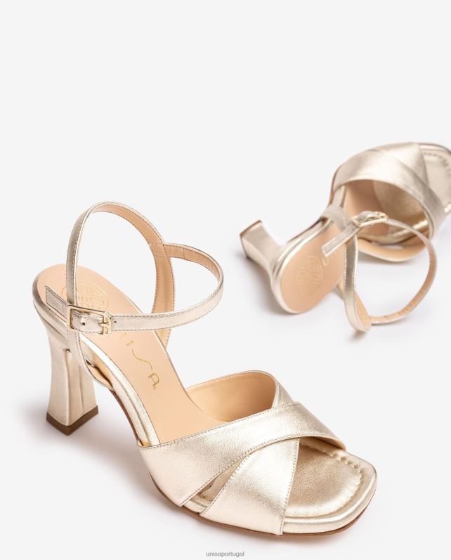 Unisa sandália tira cruzada mulheres 6V2Z6269 moda