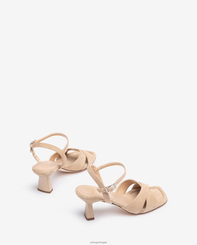 Unisa sandália tira cruzada mulheres 6V2Z6313 bege