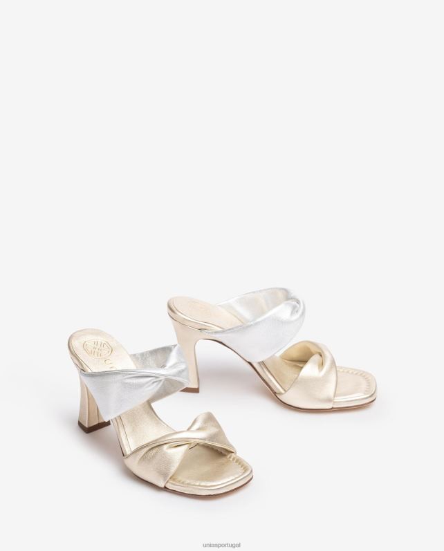 Unisa sandália tira torção mulheres 6V2Z6263 moda