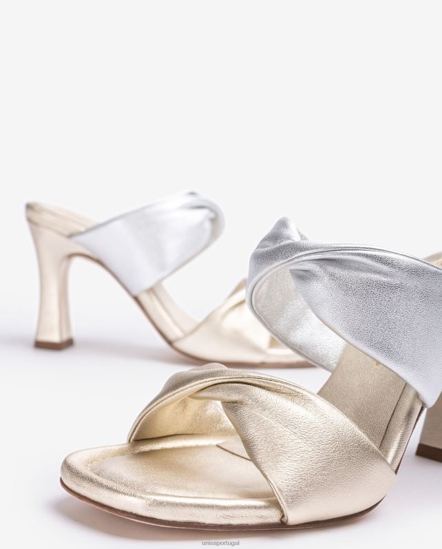 Unisa sandália tira torção mulheres 6V2Z6263 moda