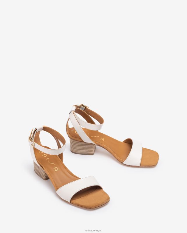 Unisa sandálias de salto largo mulheres 6V2Z6382 branco