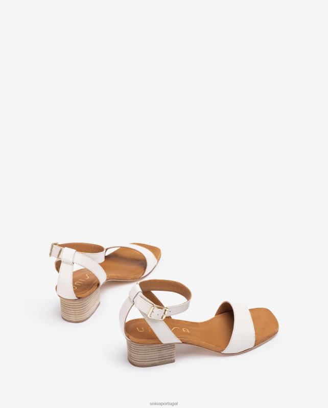 Unisa sandálias de salto largo mulheres 6V2Z6382 branco