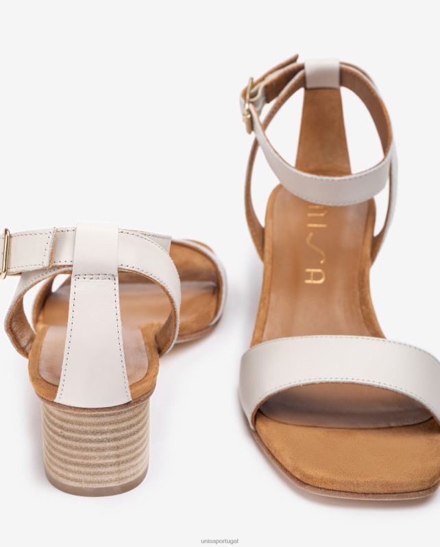 Unisa sandálias de salto largo mulheres 6V2Z6382 branco